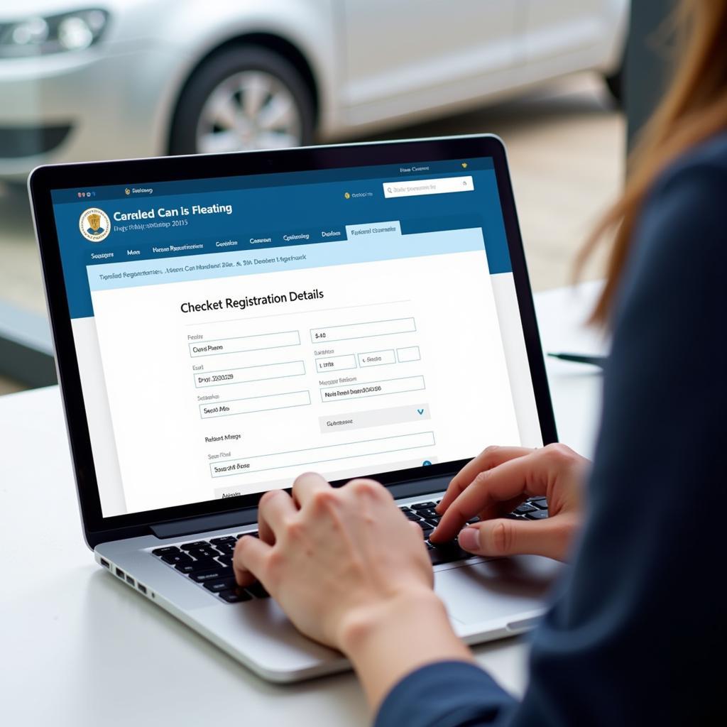 Checking Car Registration Details Online