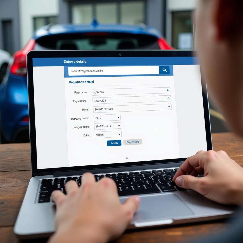 Checking Vehicle Details Online