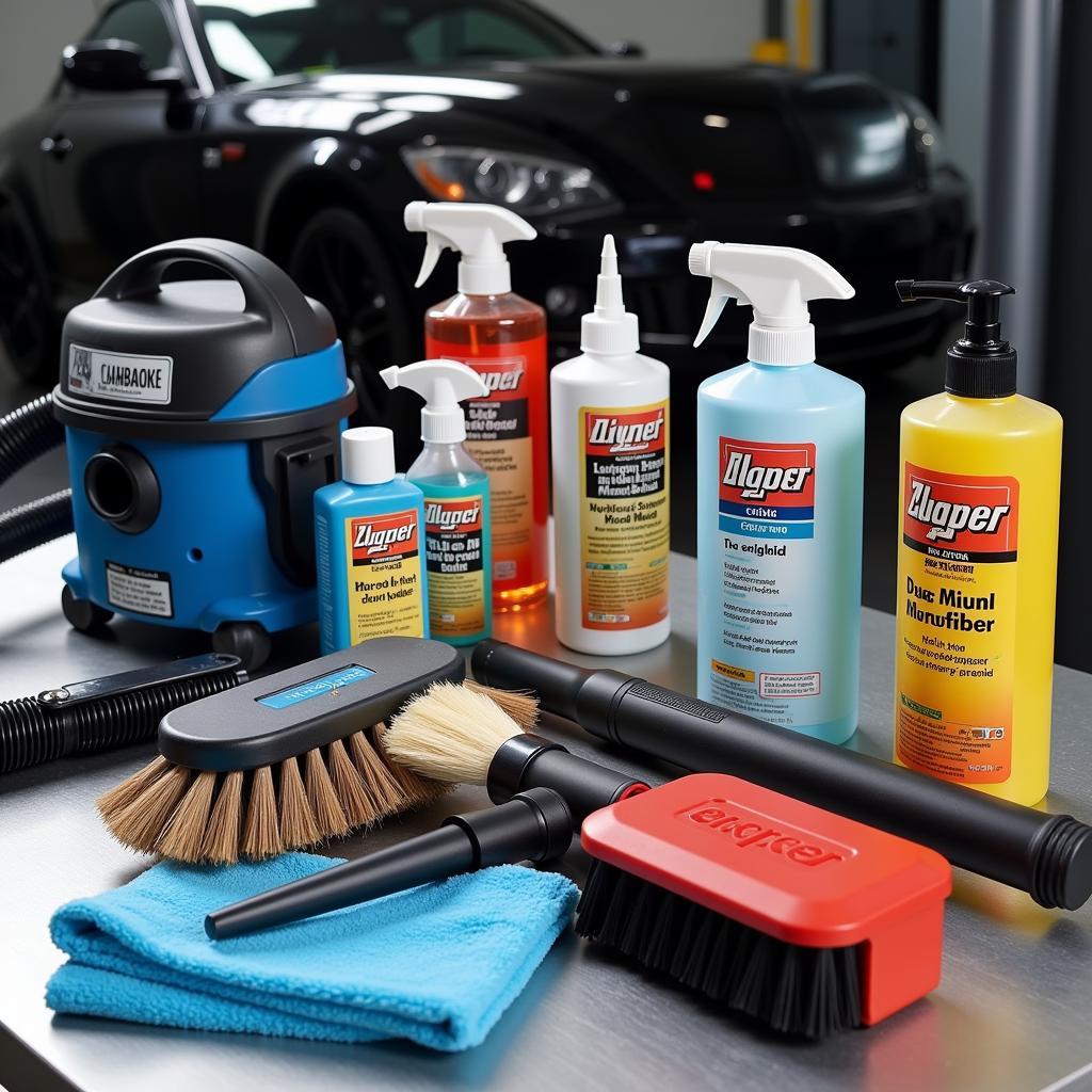 Professional Car Interior Detailing Tools and Products