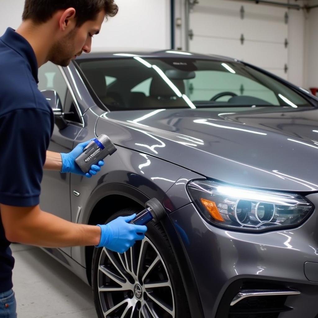 Applying Ceramic Coating During Car Detailing