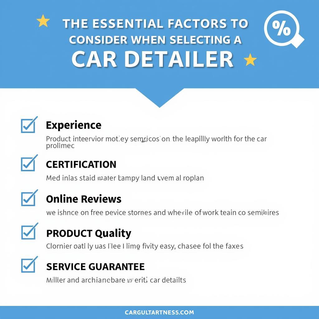 Tips for Choosing a Reputable Car Detailer