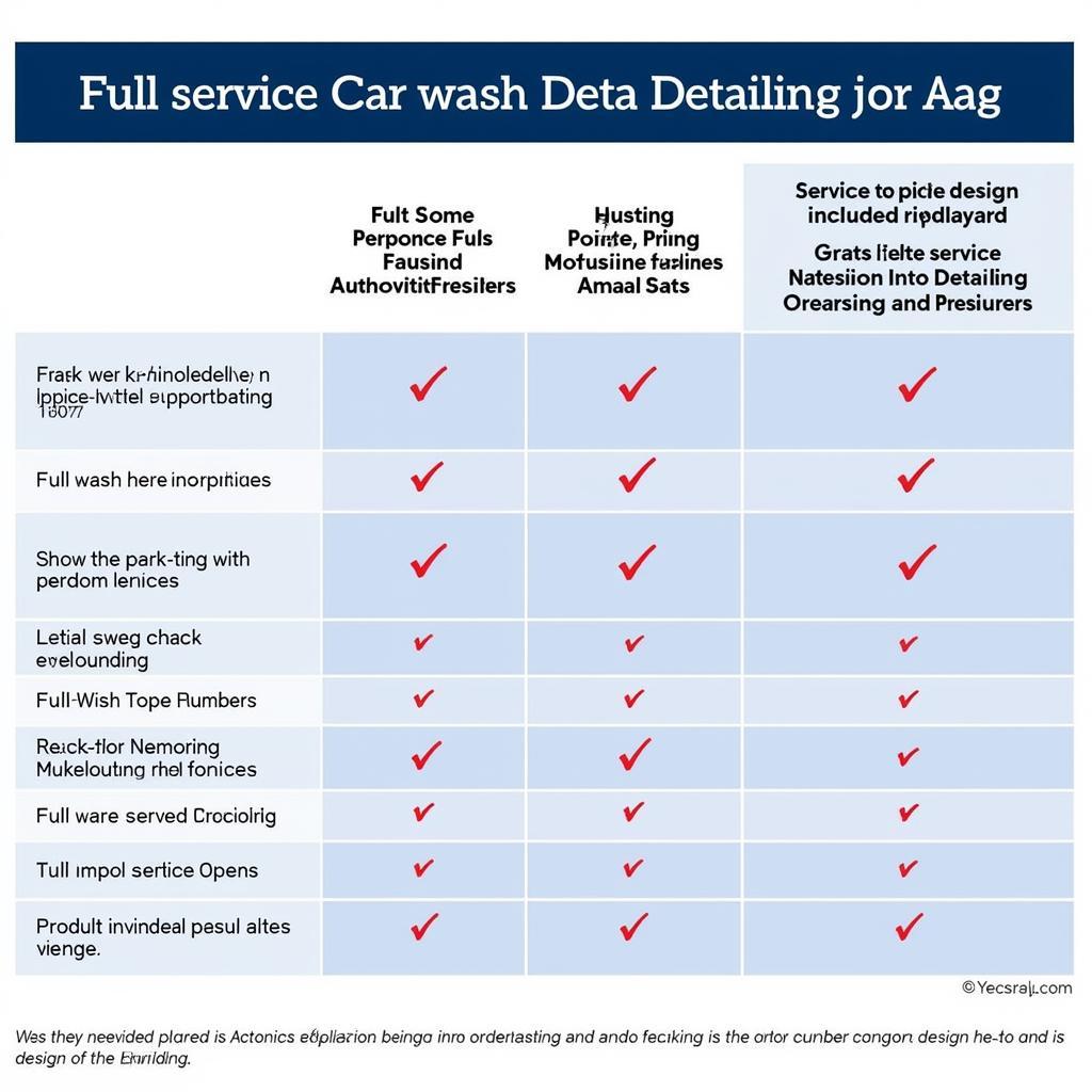 Different Car Detailing Packages Compared