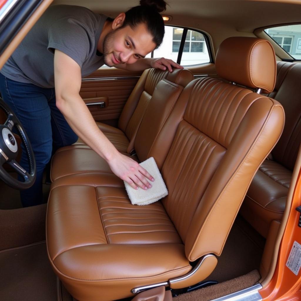 Detailing the Leather Interior of a Classic Car