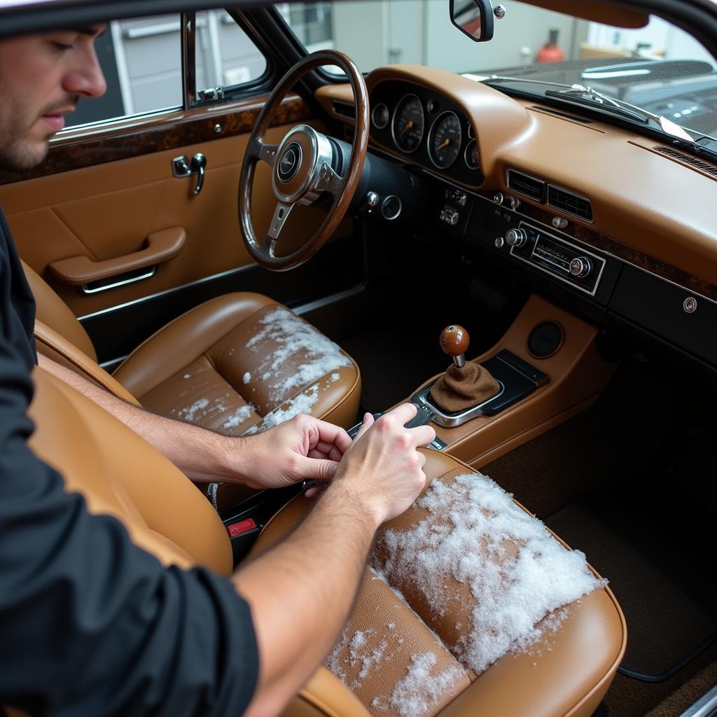 Classic Car Interior Detailing in Seaford