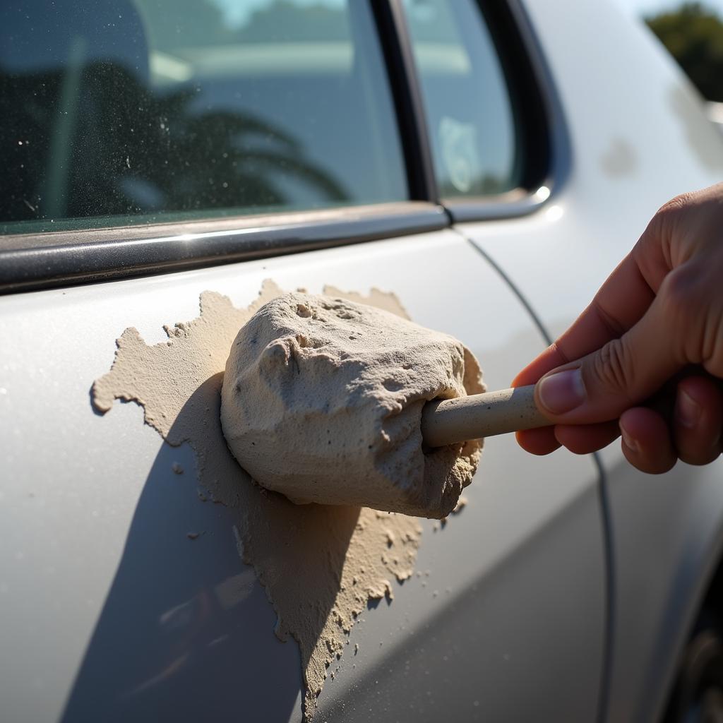 Claying a Car in the Sun