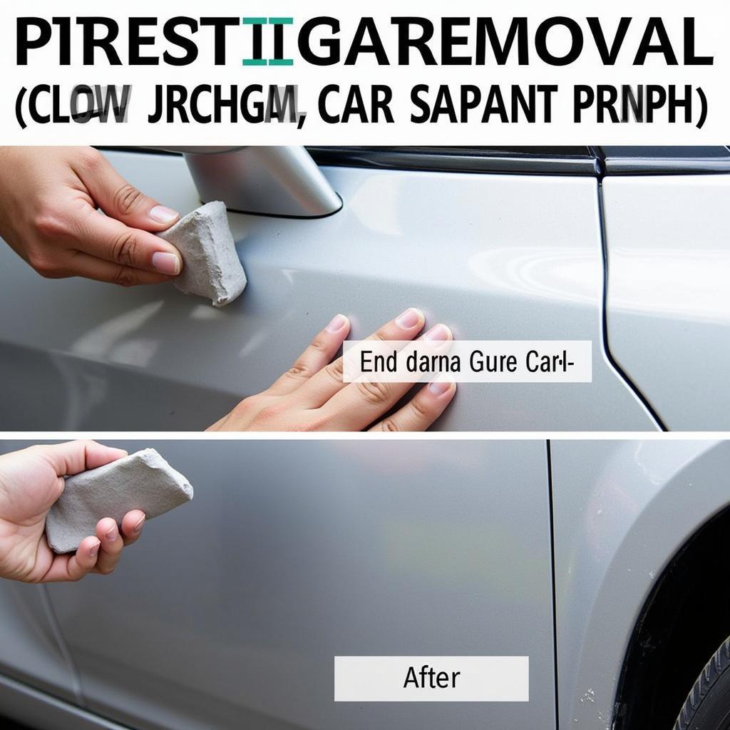 Clay Bar Removing Contaminants from Car Paint