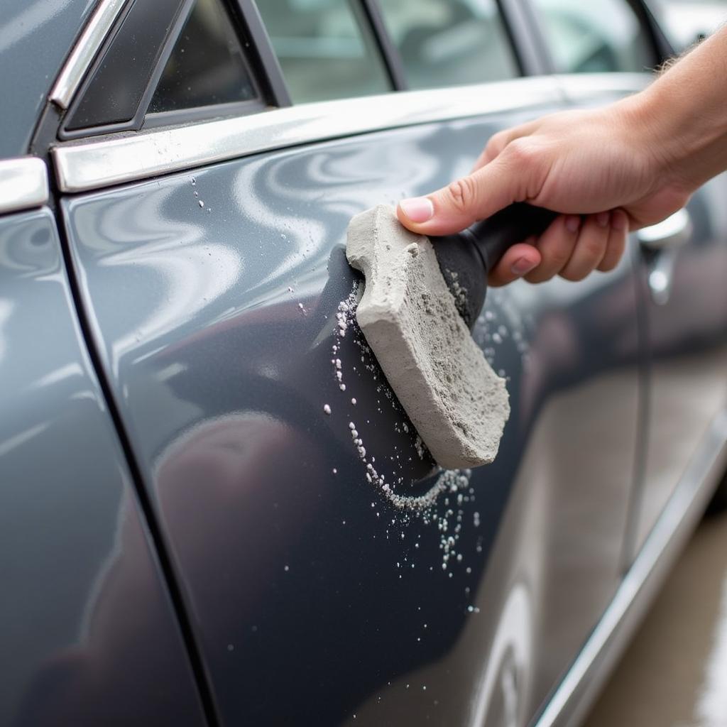 Proper Clay Bar Technique on a Car Panel