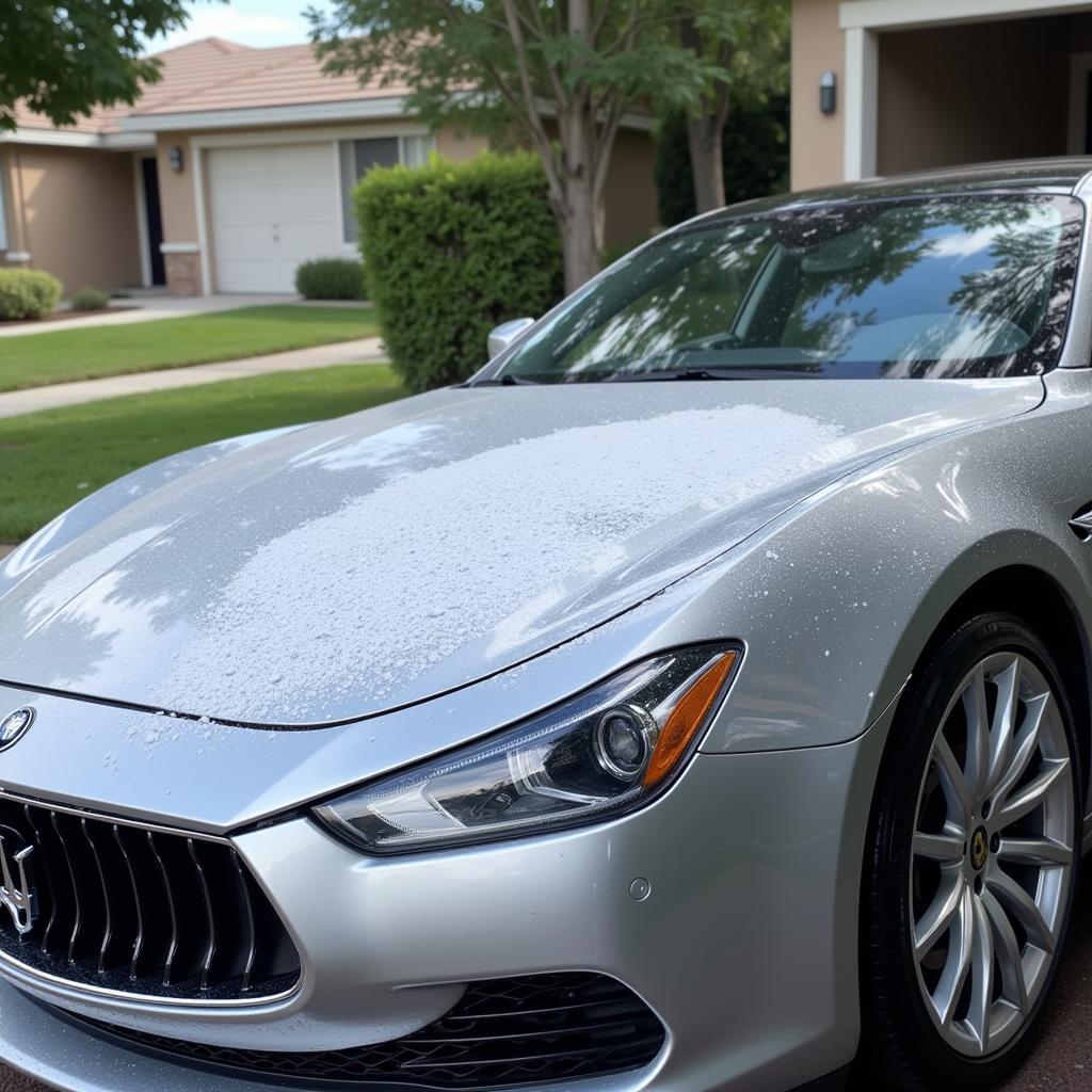 Clean car after using the best car detailing pre-wash