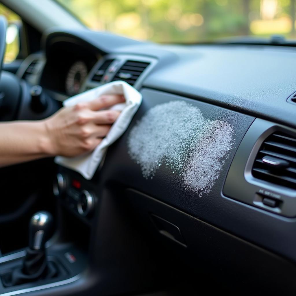 Clean and Protected Car Interior Dashboard