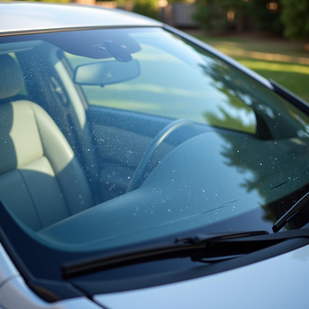 Clean Car Windshield After Detailing