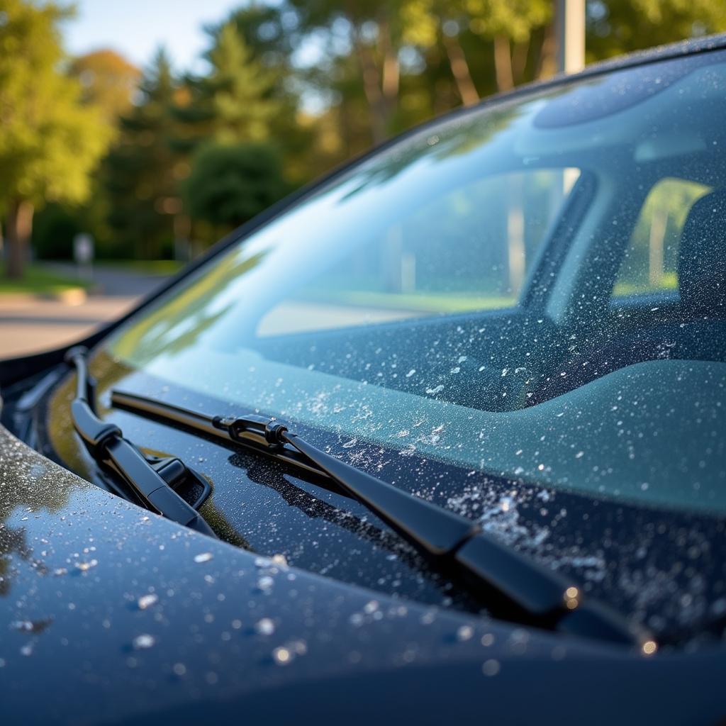 Clean Car Windshield Interior