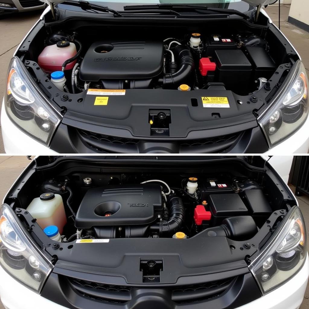 Clean Engine Bay Close-Up