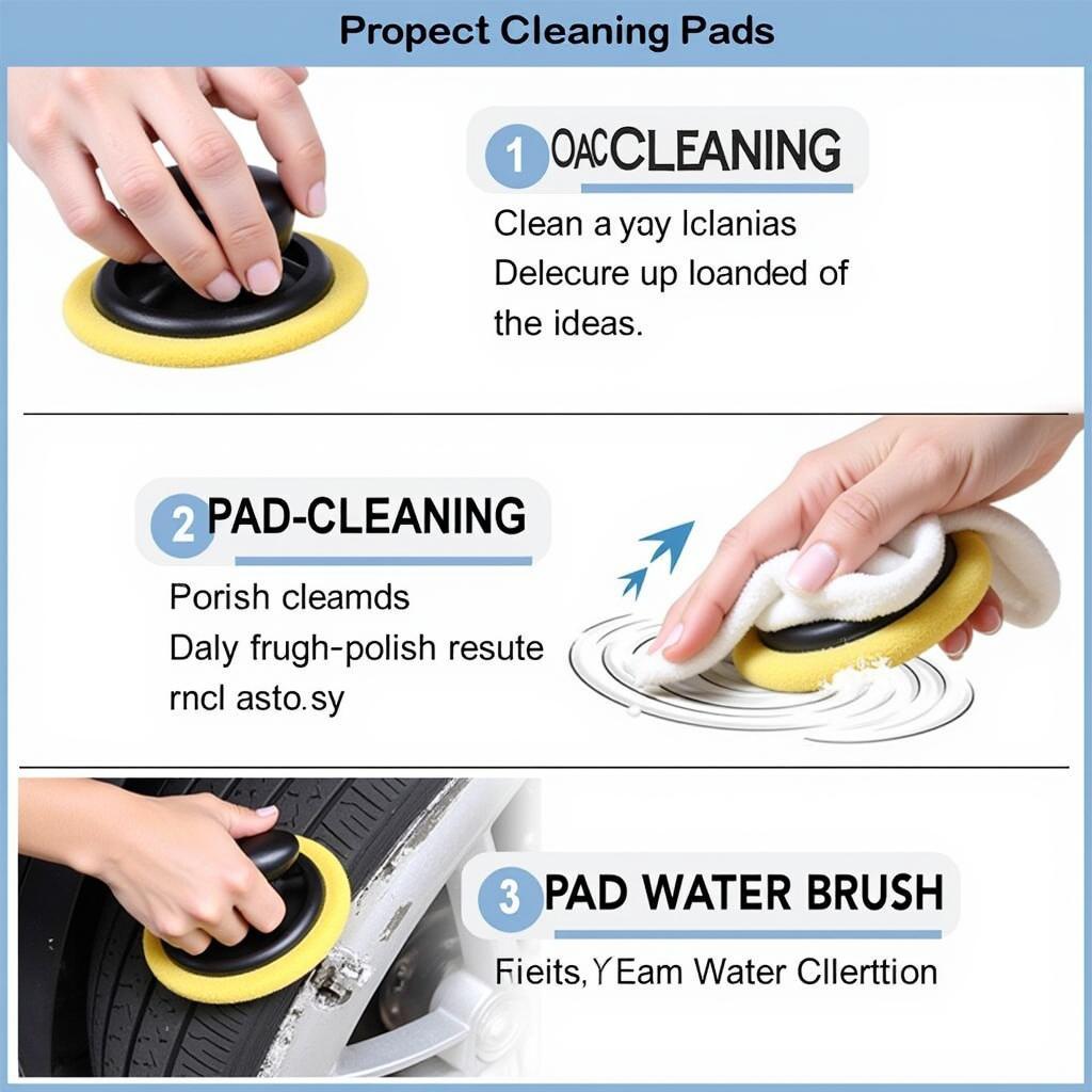 Cleaning Process for Detailing Pads