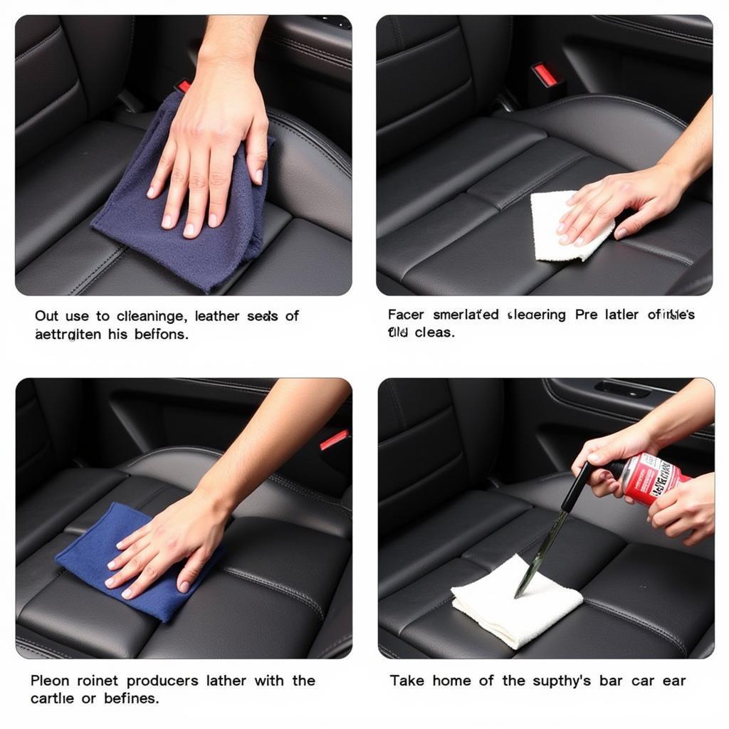 Cleaning Leather Car Seats with Specialized Cleaner