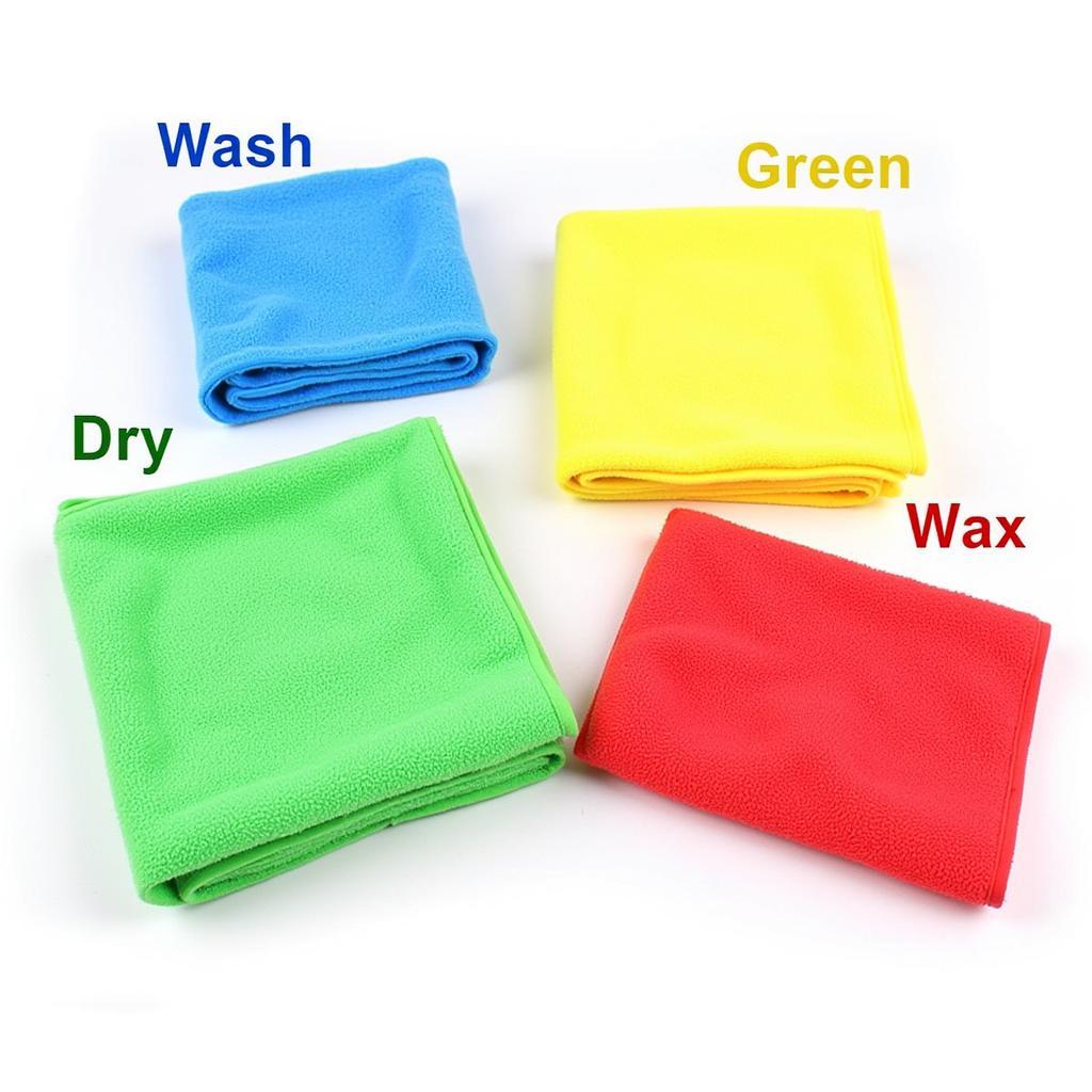 Color-Coded Car Detailing Towels for Different Tasks