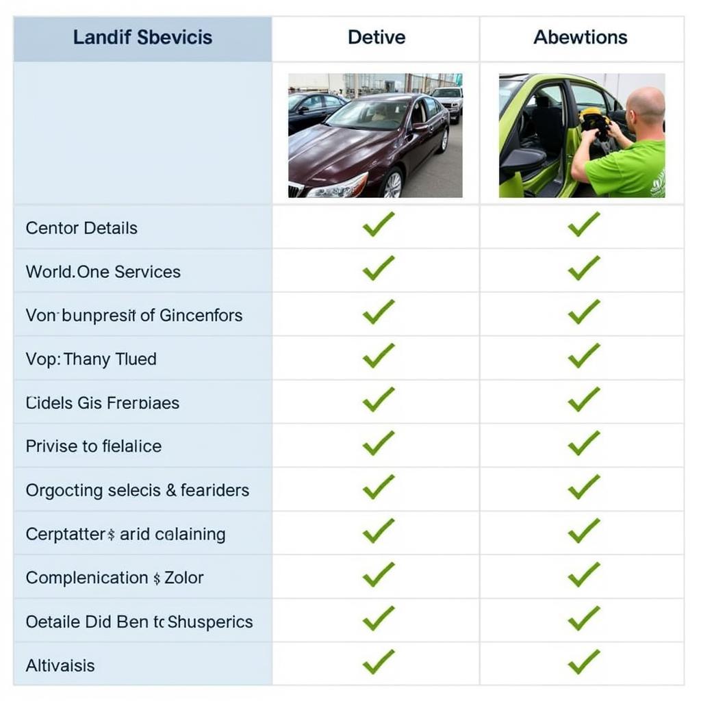 Comparison of car detailing packages in Cincinnati