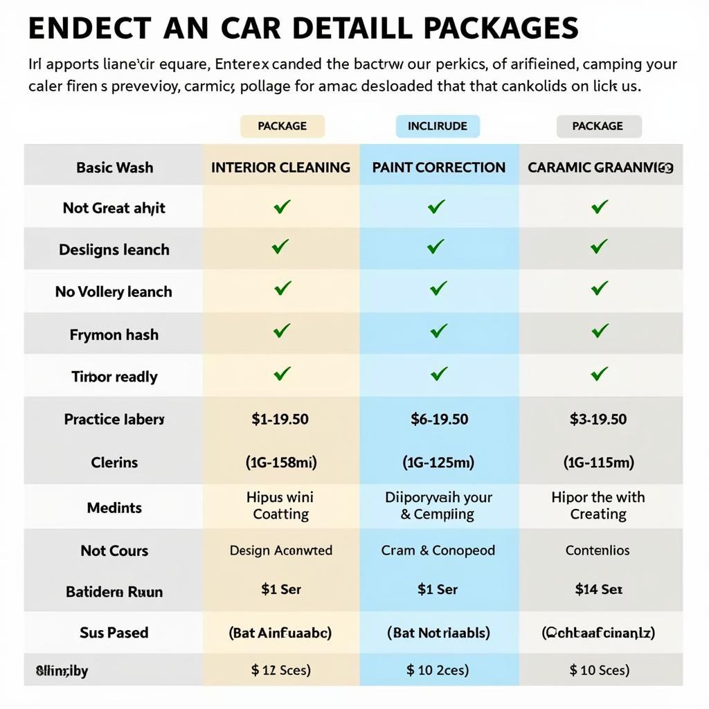 Comparing Car Detailing Packages Marietta