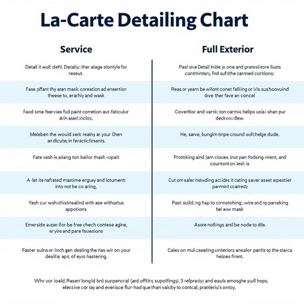 Comparison of Different Car Detailing Services