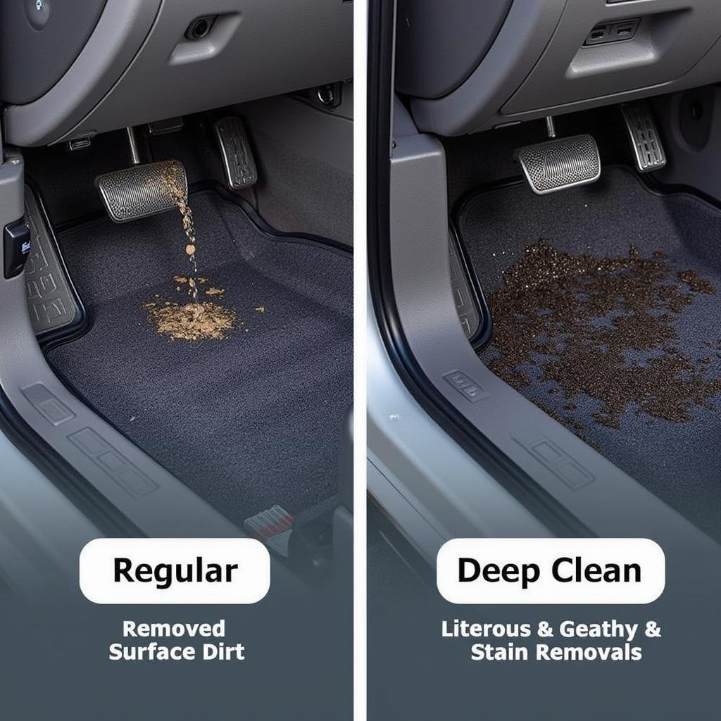 Comparing Deep Cleaning vs. Regular Cleaning for Car Mats