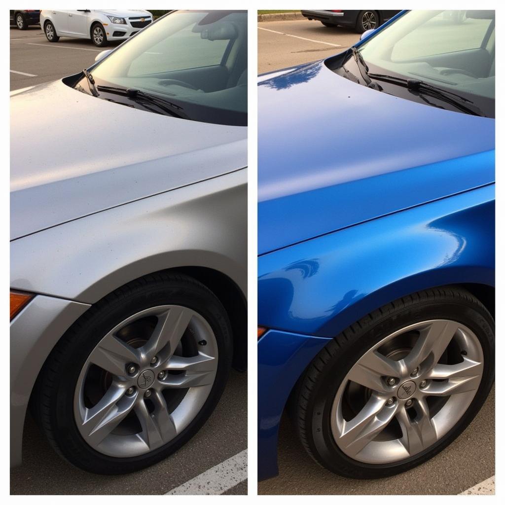 Comparing Results of a Car Wash and Detailing