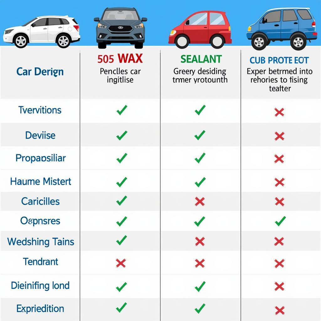 Comparison of Car Wax, Sealant, and Ceramic Coating