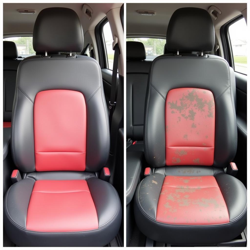 Comparing Clean and Dirty Car Seats