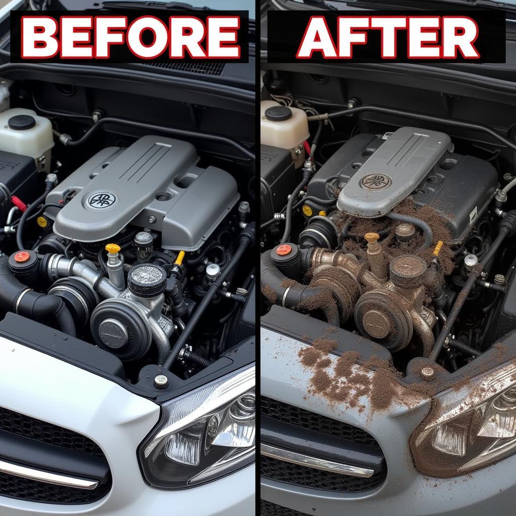 Comparing a Clean and Dirty Engine