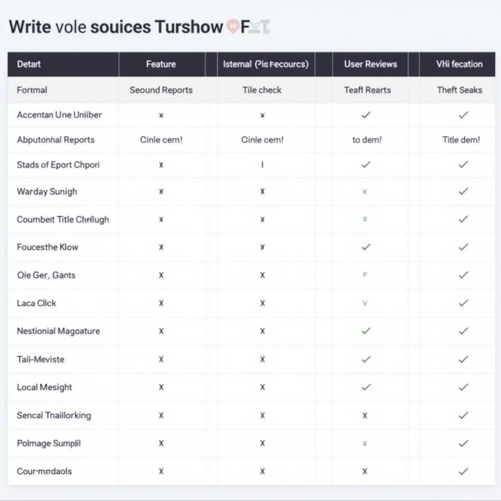 Comparing Online VIN Check Services