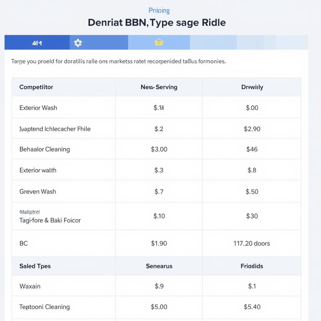 Competitive Car Detailing Pricing Analysis