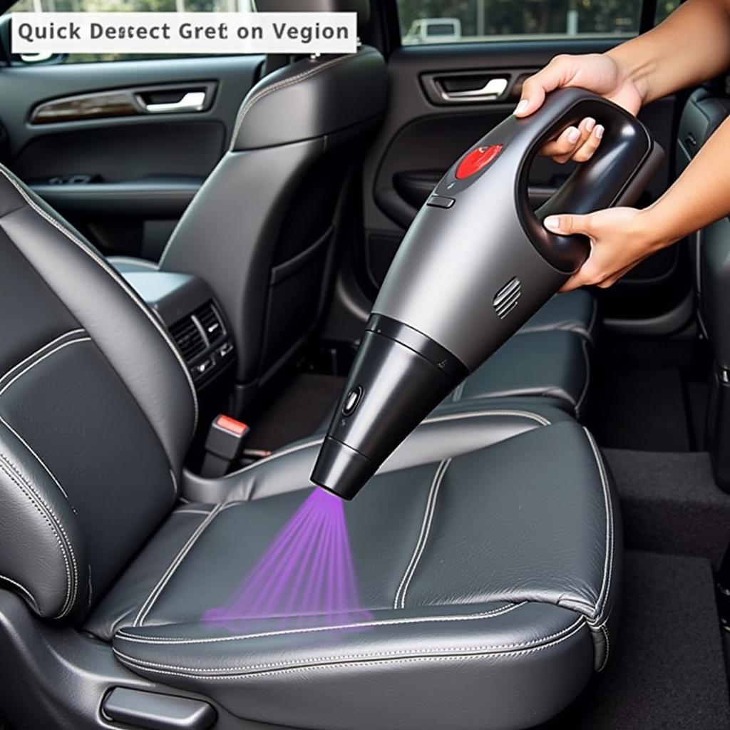 Portable cordless car vacuum for quick cleanups