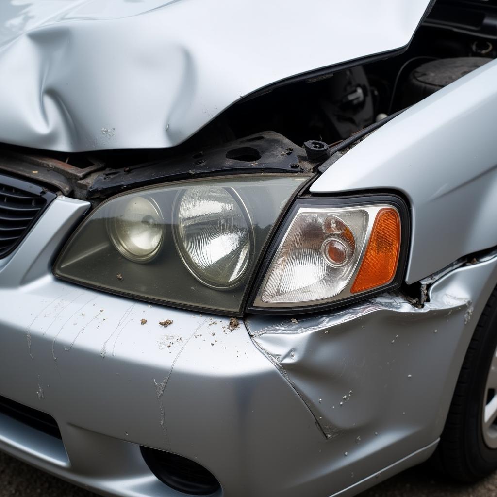 Car Damage After a Collision