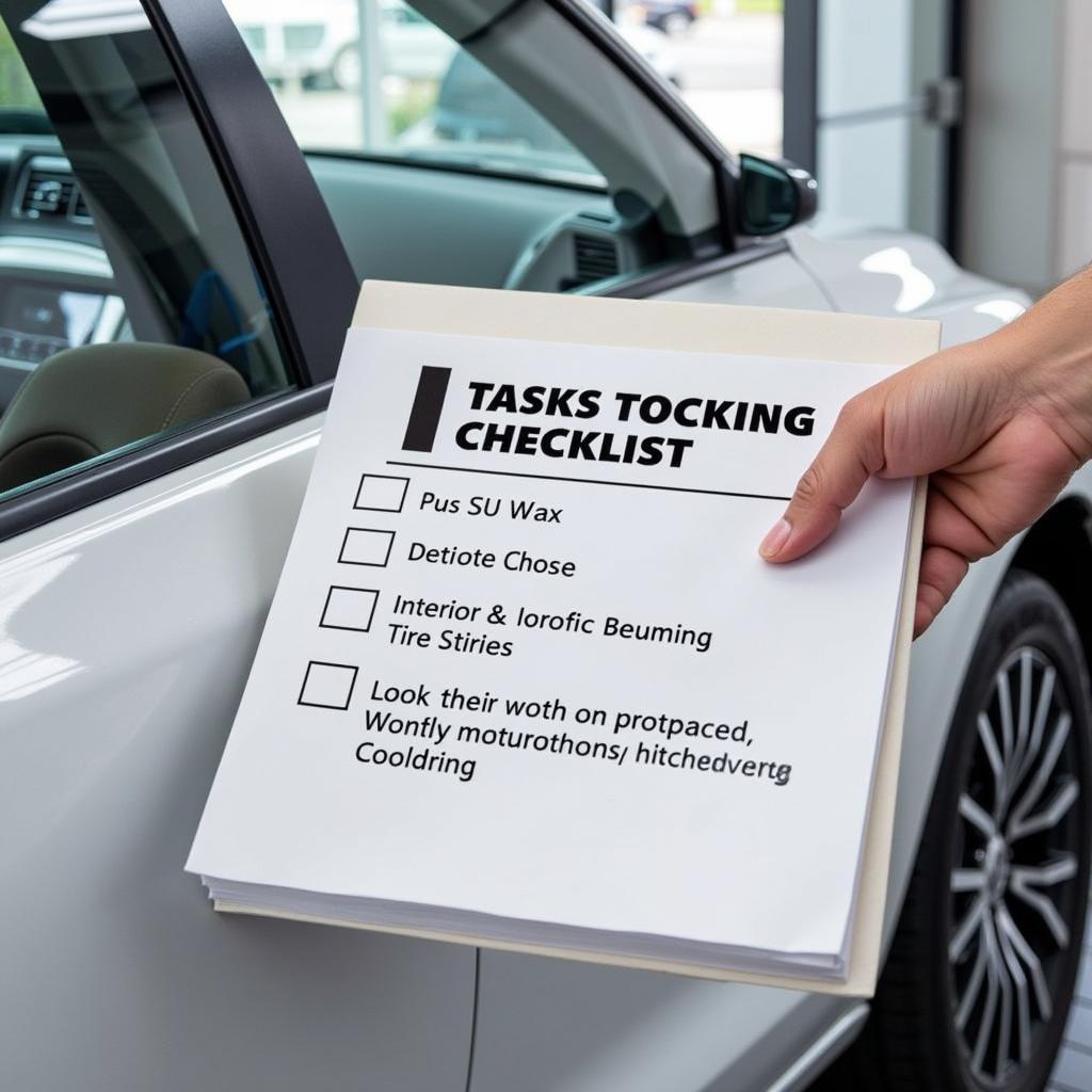 Dealership Car Detailing Checklist