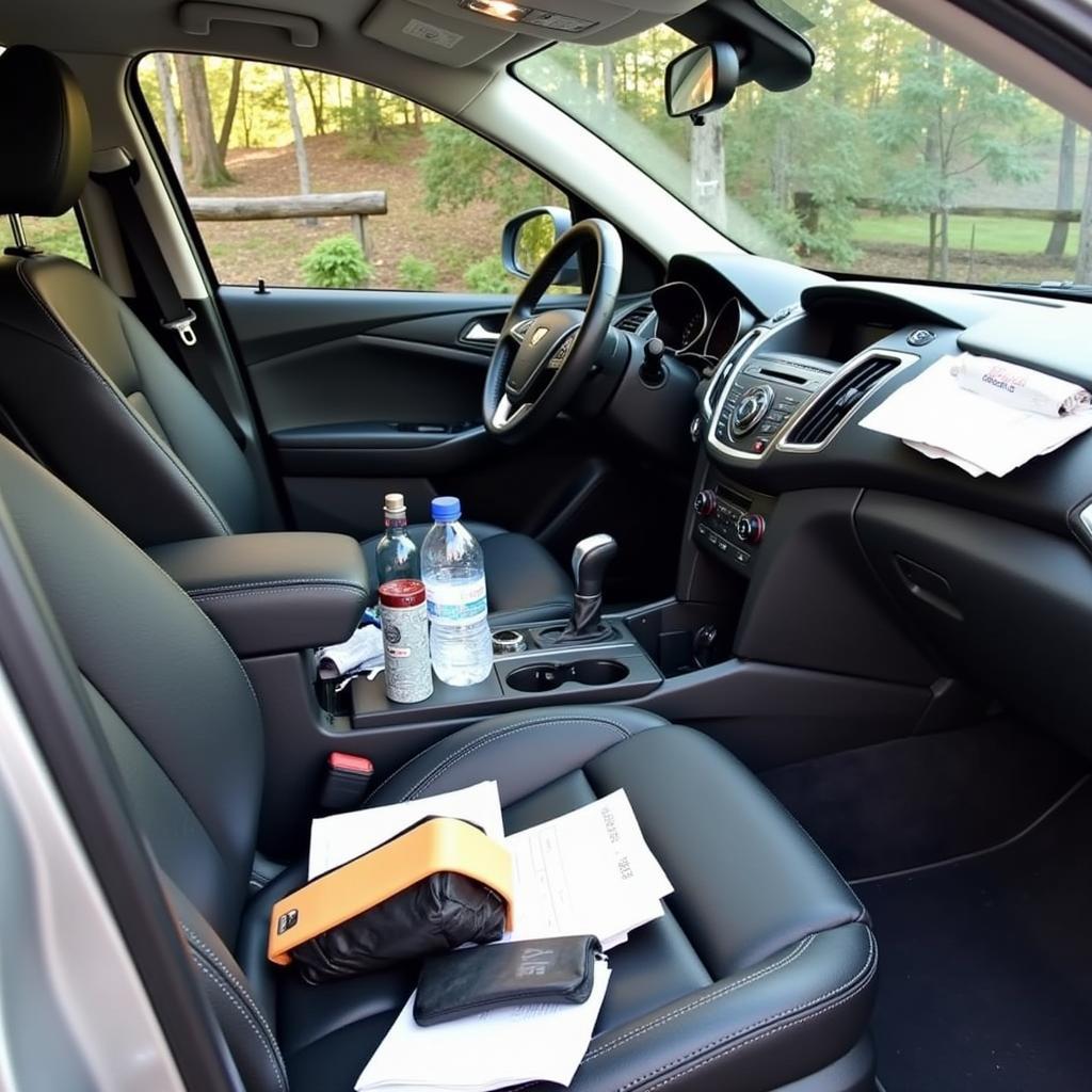 Decluttering Car Interior Before Detailing