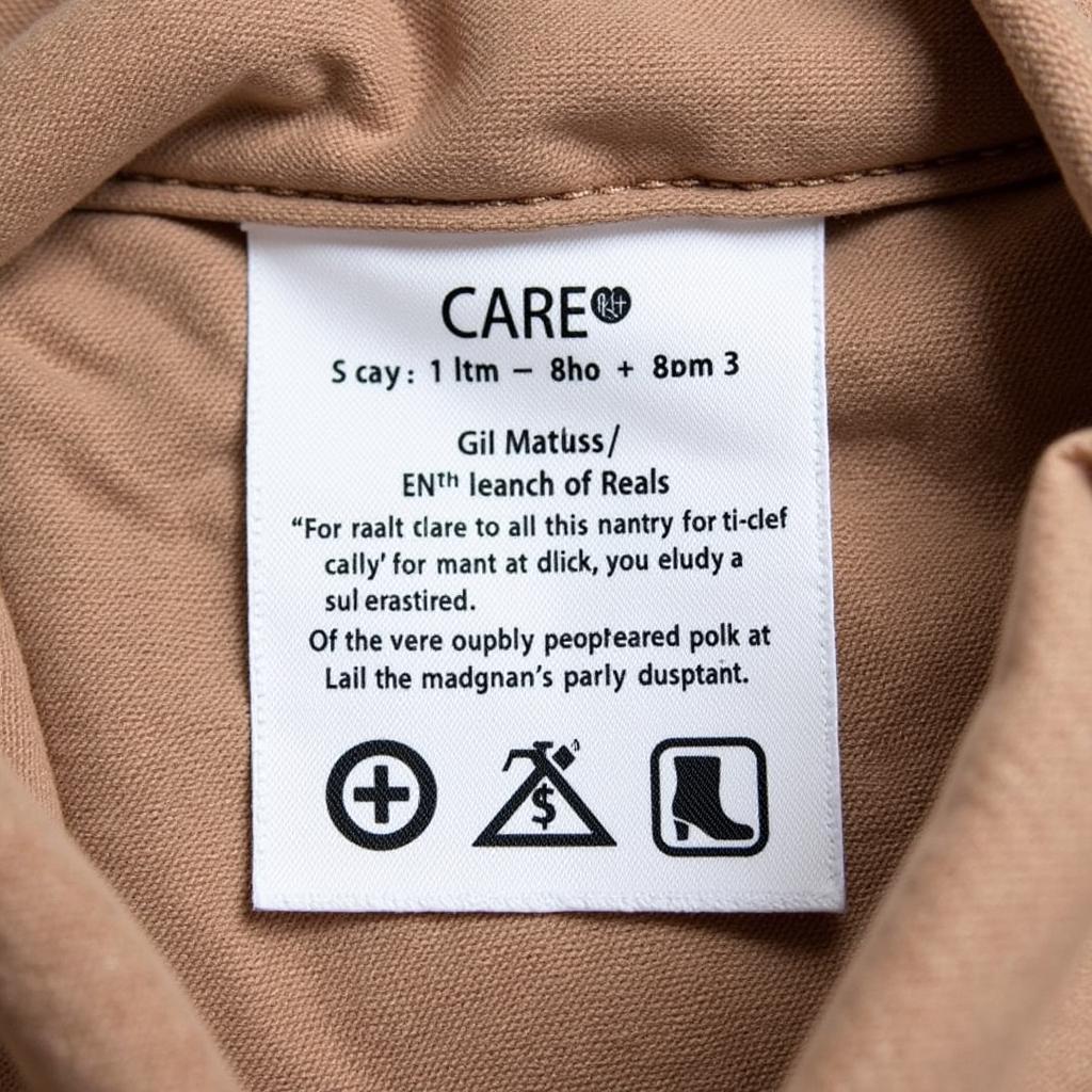 Decoding Care Label Instructions on a Garment