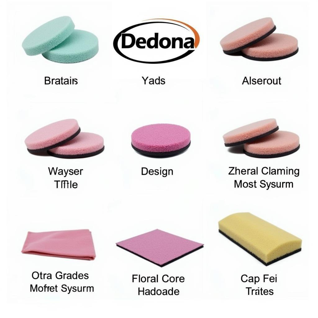 Dedona Applicator Pads for Polishing and Waxing