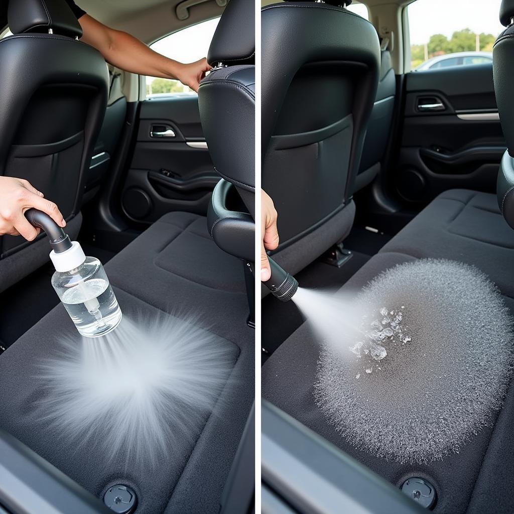 Deep Cleaning and Extraction of Car Carpet Odor