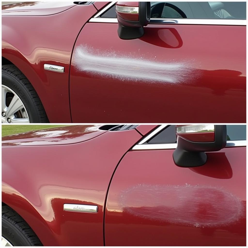 Deep Paint Scratch Repair Process