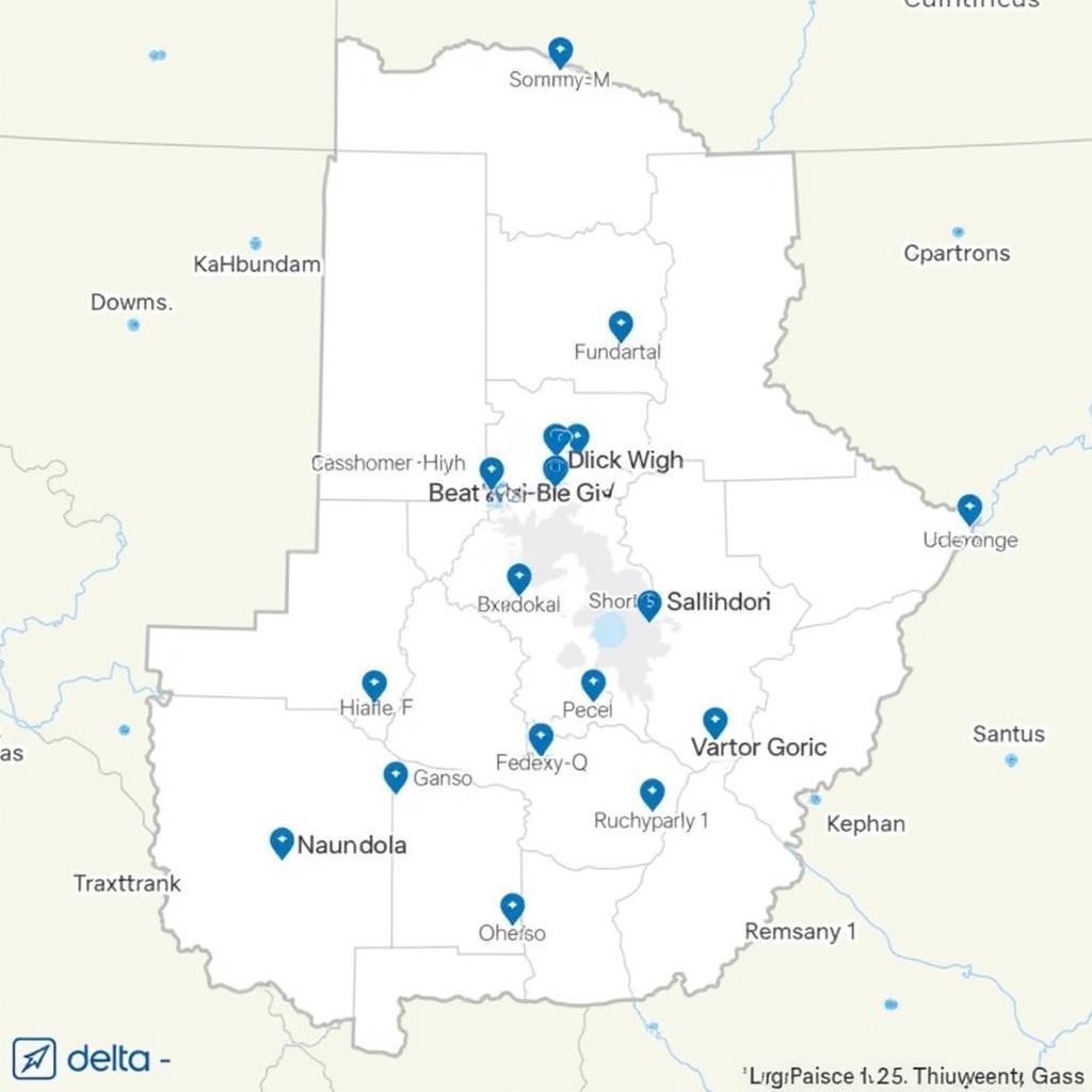 Delta Sonic Location Map