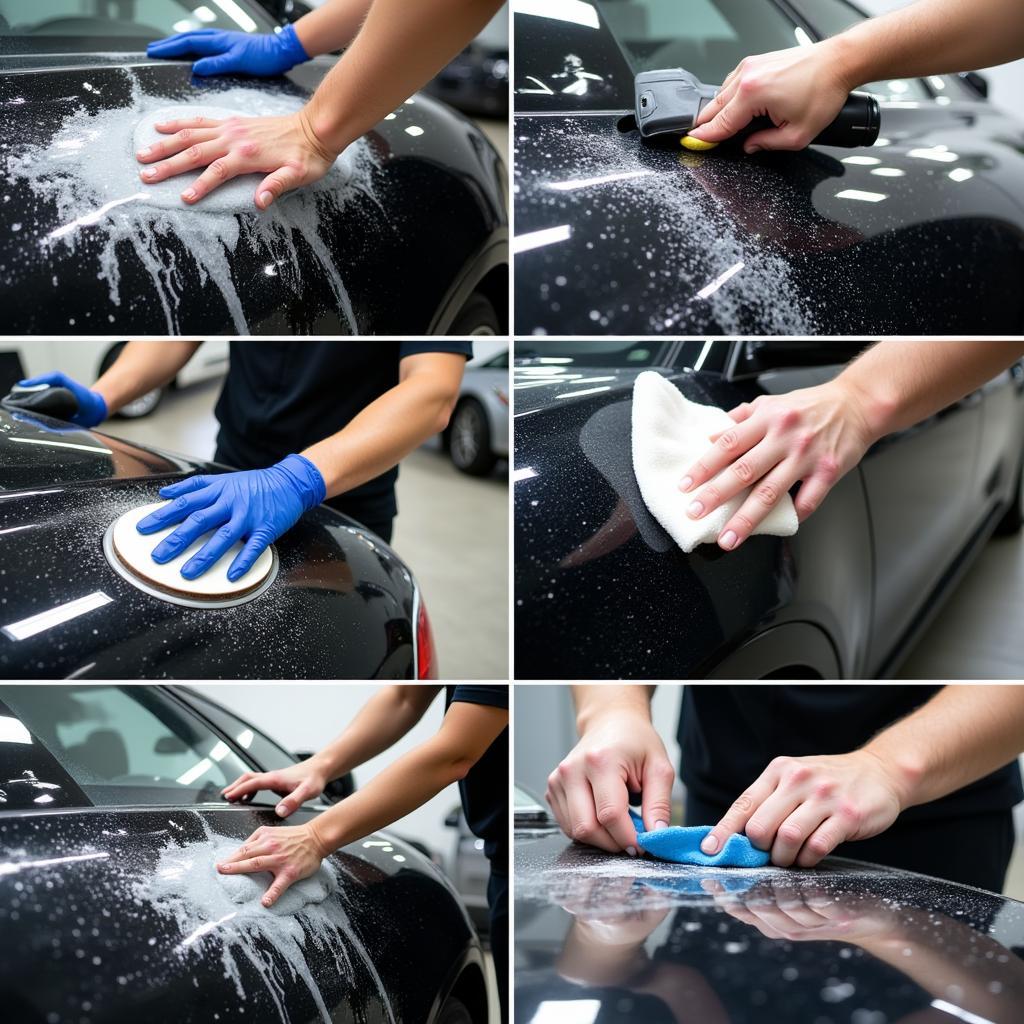 Deluxe Car Detailing Process in Action