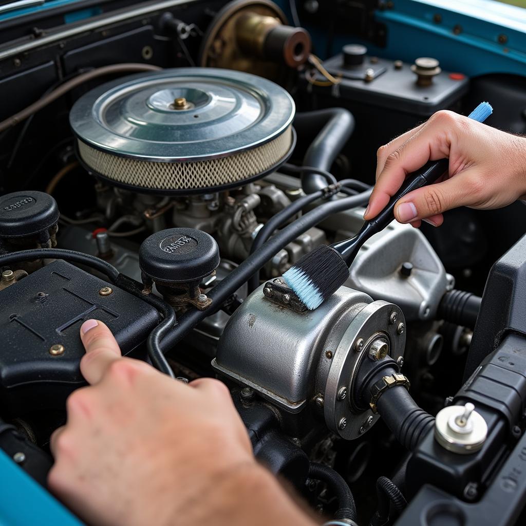 Detailing the Engine Bay of a Desoto