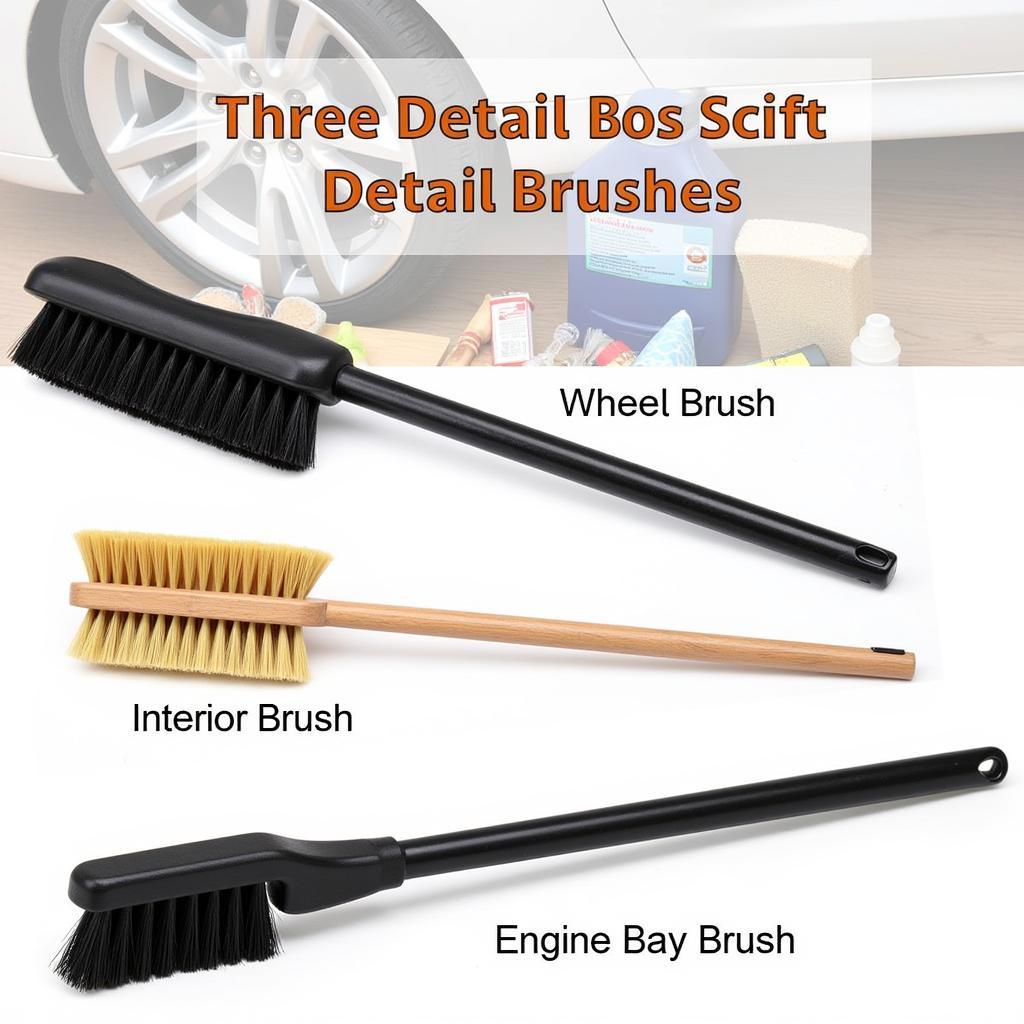 Car Detailing Brush Types: Wheel, Interior, and Engine Bay Brushes