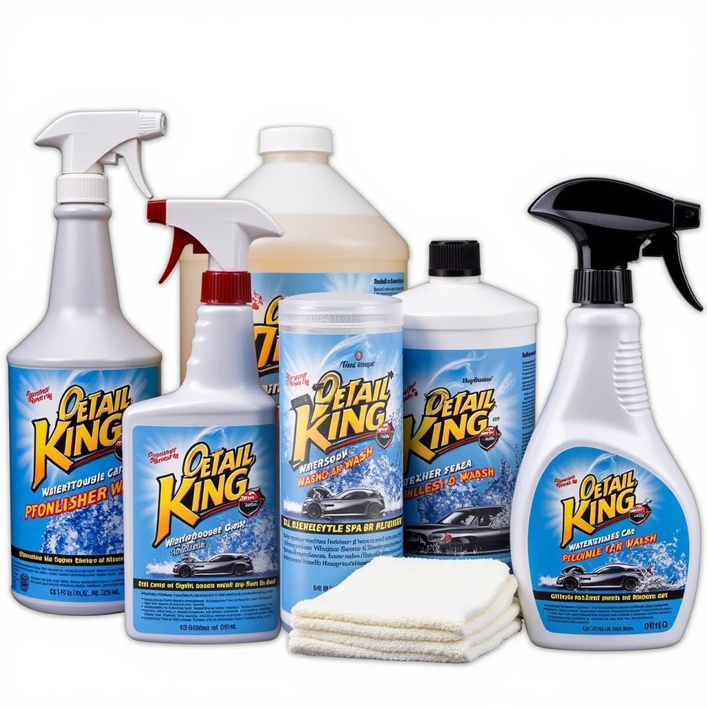 Detail King Waterless Car Wash Products on Display