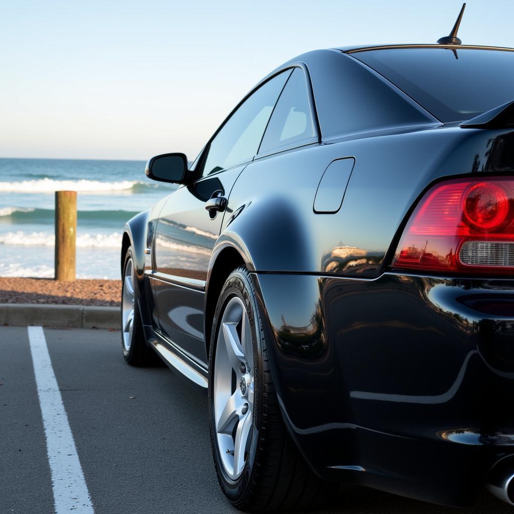 Detailed Car on San Diego Beach