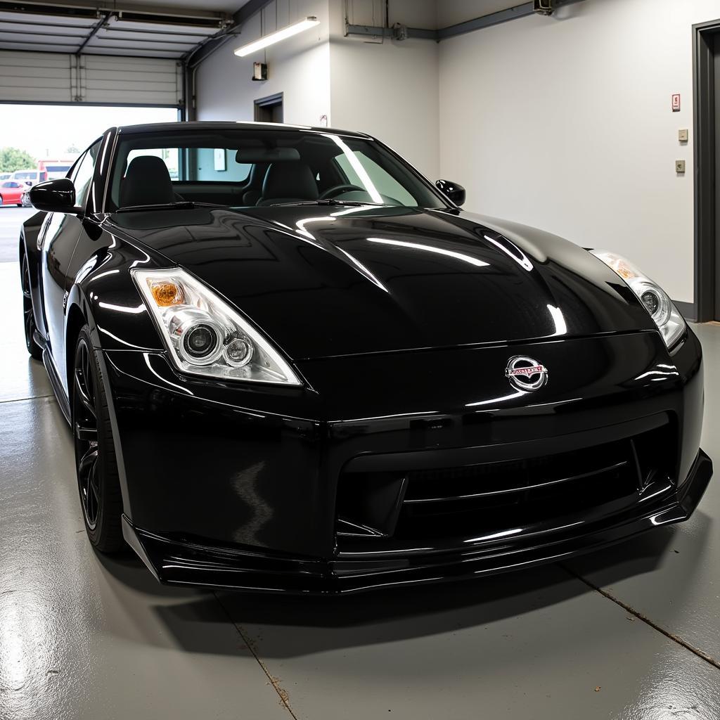 Detailed Sports Car in Garage