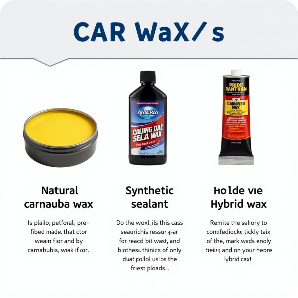 Types of Detailers Car Wax