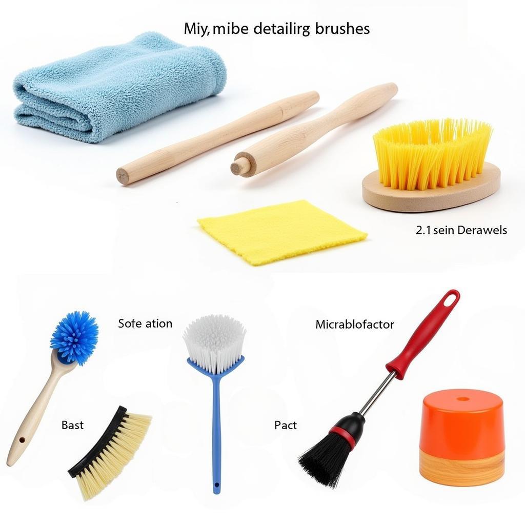 Assortment of Detailing Brushes and Applicators