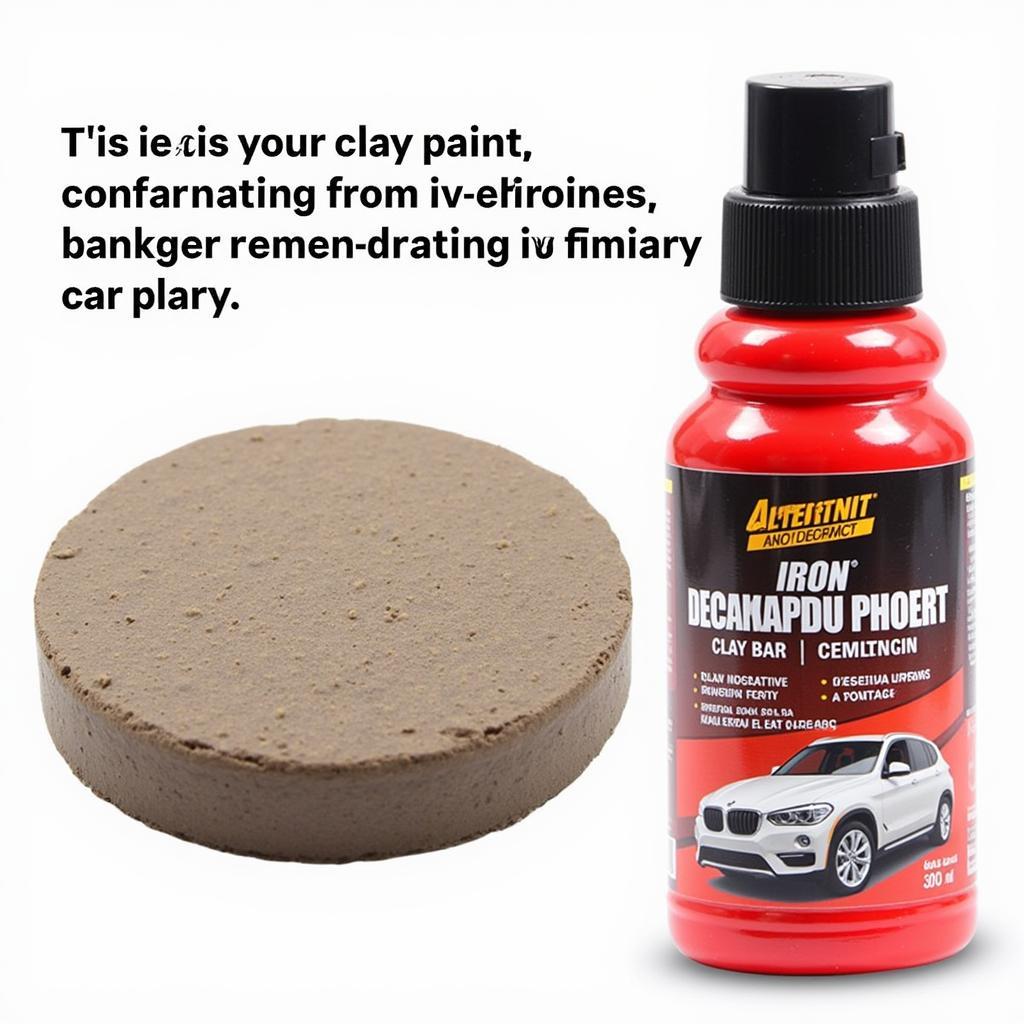 Car Detailing Clay Bar and Iron Remover Kit