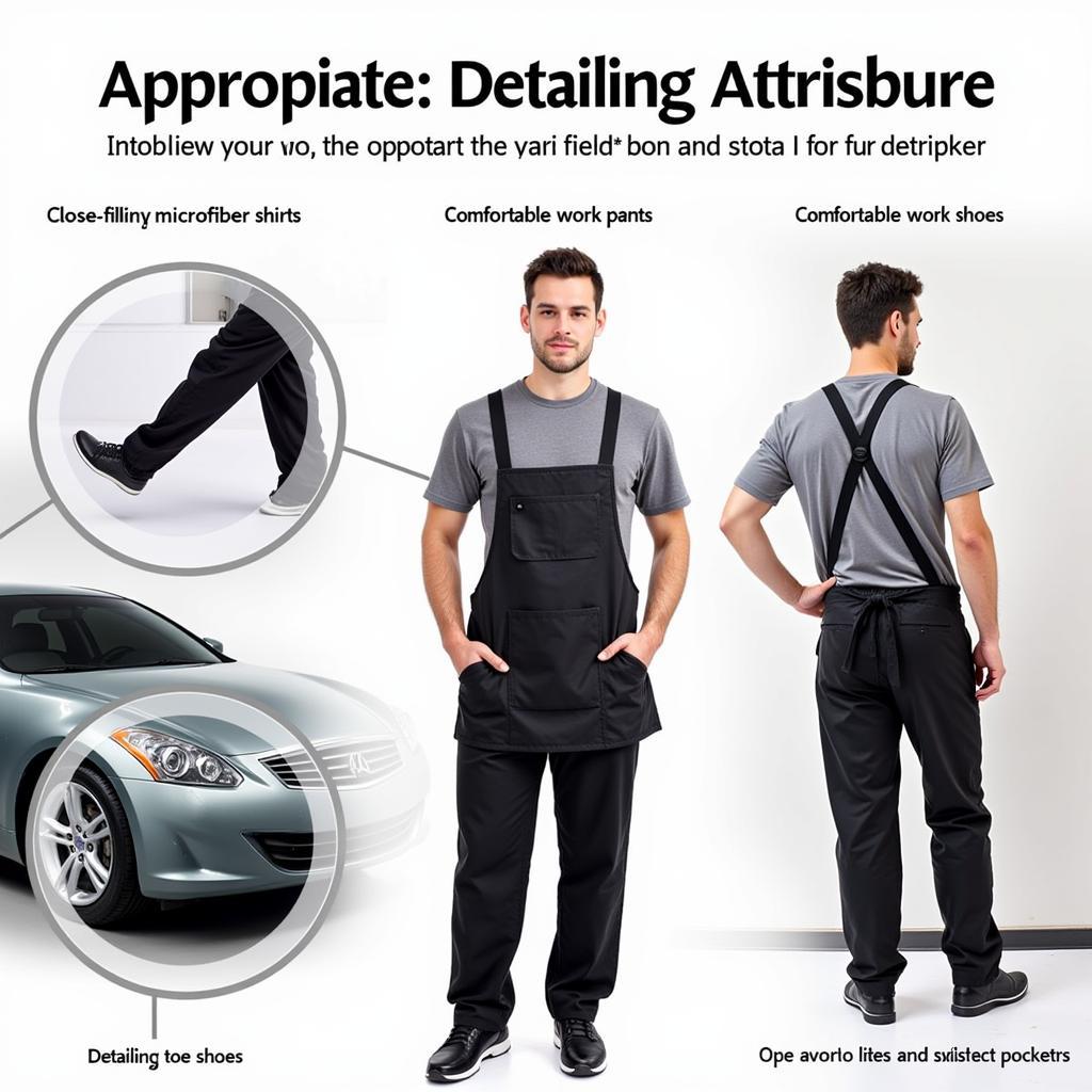 Essential Detailing Clothes: Shirt, Pants, Shoes, and Apron