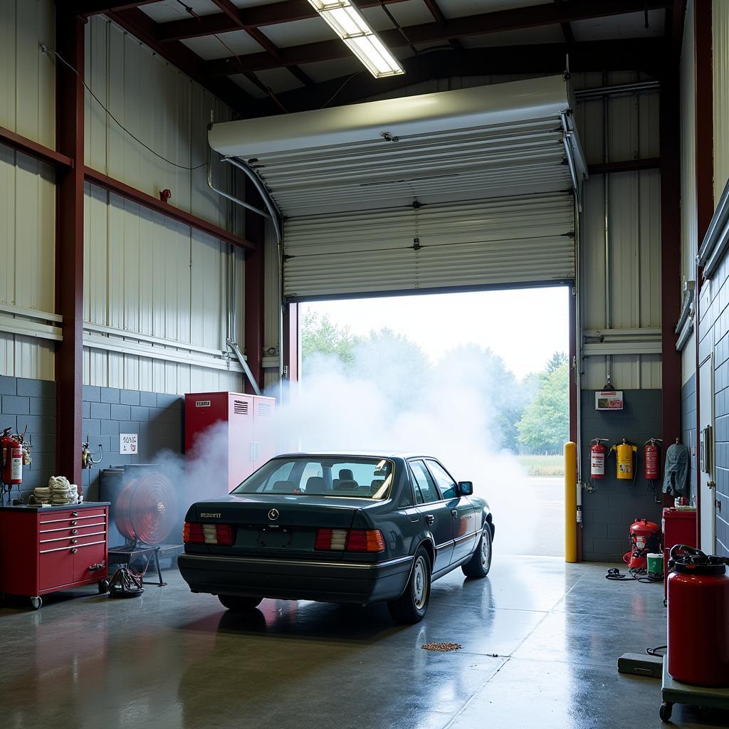 Car Detailing in a Storage Unit with Proper Ventilation