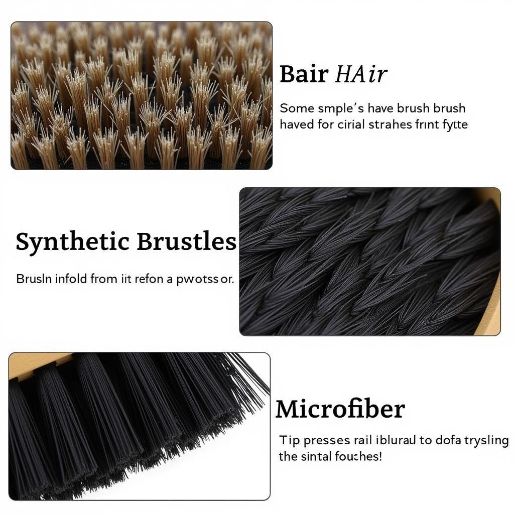 Different Car Detailing Brush Bristles for Various Applications